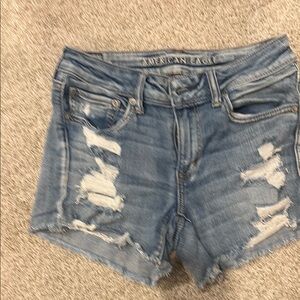 American Eagle Outfitters Women's Light Blue Jean Shorts